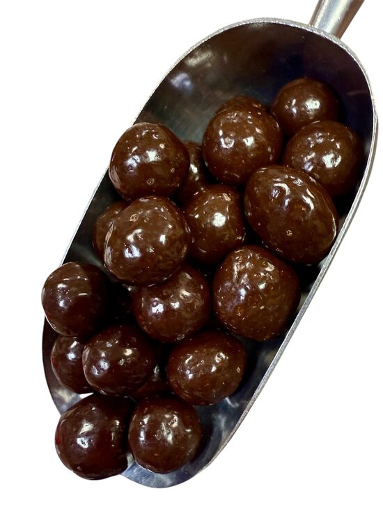 Mėlynės su juoduoju šokolade